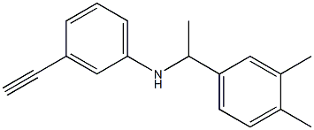 N-[1-(3,4-dimethylphenyl)ethyl]-3-ethynylaniline Struktur