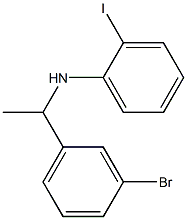 N-[1-(3-bromophenyl)ethyl]-2-iodoaniline Struktur