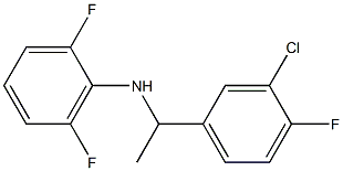 N-[1-(3-chloro-4-fluorophenyl)ethyl]-2,6-difluoroaniline Struktur