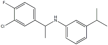 N-[1-(3-chloro-4-fluorophenyl)ethyl]-3-(propan-2-yl)aniline Struktur