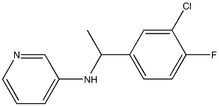 N-[1-(3-chloro-4-fluorophenyl)ethyl]pyridin-3-amine Struktur