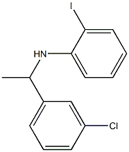 N-[1-(3-chlorophenyl)ethyl]-2-iodoaniline Struktur