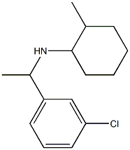 N-[1-(3-chlorophenyl)ethyl]-2-methylcyclohexan-1-amine Struktur