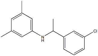 N-[1-(3-chlorophenyl)ethyl]-3,5-dimethylaniline Struktur