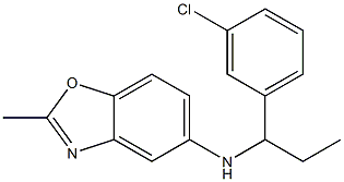 N-[1-(3-chlorophenyl)propyl]-2-methyl-1,3-benzoxazol-5-amine Struktur