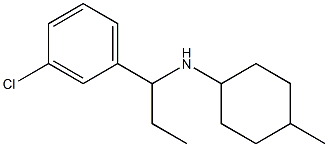 N-[1-(3-chlorophenyl)propyl]-4-methylcyclohexan-1-amine Struktur