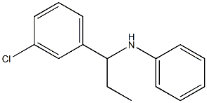 N-[1-(3-chlorophenyl)propyl]aniline Struktur