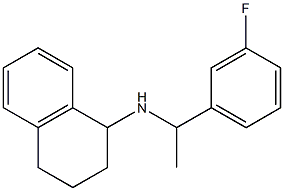 N-[1-(3-fluorophenyl)ethyl]-1,2,3,4-tetrahydronaphthalen-1-amine Struktur