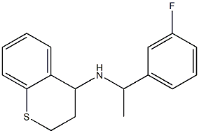 N-[1-(3-fluorophenyl)ethyl]-3,4-dihydro-2H-1-benzothiopyran-4-amine Struktur