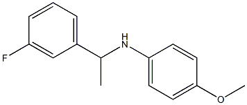 N-[1-(3-fluorophenyl)ethyl]-4-methoxyaniline Struktur