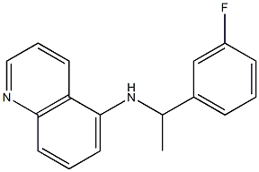 N-[1-(3-fluorophenyl)ethyl]quinolin-5-amine Struktur