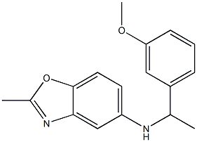 N-[1-(3-methoxyphenyl)ethyl]-2-methyl-1,3-benzoxazol-5-amine Struktur