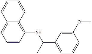 N-[1-(3-methoxyphenyl)ethyl]naphthalen-1-amine Struktur