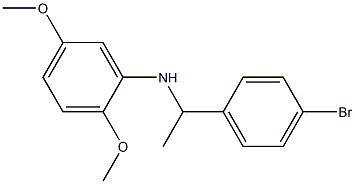 N-[1-(4-bromophenyl)ethyl]-2,5-dimethoxyaniline Struktur