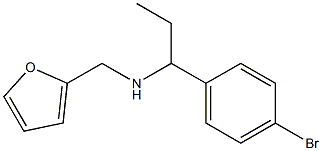 N-[1-(4-bromophenyl)propyl]-N-(2-furylmethyl)amine Struktur