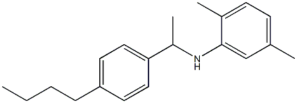 N-[1-(4-butylphenyl)ethyl]-2,5-dimethylaniline Struktur