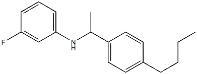 N-[1-(4-butylphenyl)ethyl]-3-fluoroaniline Struktur