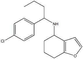 N-[1-(4-chlorophenyl)butyl]-4,5,6,7-tetrahydro-1-benzofuran-4-amine Struktur