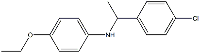 N-[1-(4-chlorophenyl)ethyl]-4-ethoxyaniline Struktur