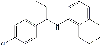 N-[1-(4-chlorophenyl)propyl]-5,6,7,8-tetrahydronaphthalen-1-amine Struktur