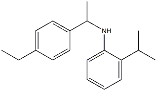 N-[1-(4-ethylphenyl)ethyl]-2-(propan-2-yl)aniline Struktur