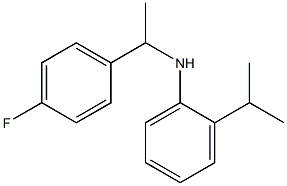 N-[1-(4-fluorophenyl)ethyl]-2-(propan-2-yl)aniline Struktur