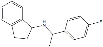 N-[1-(4-fluorophenyl)ethyl]-2,3-dihydro-1H-inden-1-amine Struktur