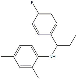 N-[1-(4-fluorophenyl)propyl]-2,4-dimethylaniline Struktur