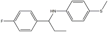 N-[1-(4-fluorophenyl)propyl]-4-(methylsulfanyl)aniline Struktur