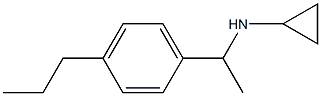 N-[1-(4-propylphenyl)ethyl]cyclopropanamine Struktur