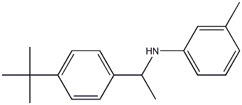 N-[1-(4-tert-butylphenyl)ethyl]-3-methylaniline Struktur