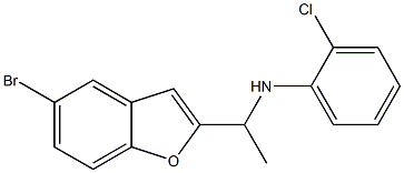 N-[1-(5-bromo-1-benzofuran-2-yl)ethyl]-2-chloroaniline Struktur