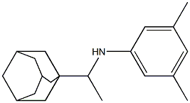 N-[1-(adamantan-1-yl)ethyl]-3,5-dimethylaniline Struktur