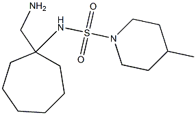 N-[1-(aminomethyl)cycloheptyl]-4-methylpiperidine-1-sulfonamide Struktur