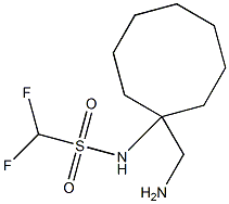 N-[1-(aminomethyl)cyclooctyl]difluoromethanesulfonamide Struktur