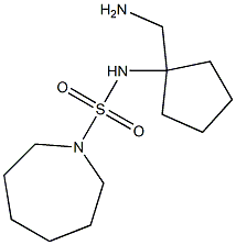 N-[1-(aminomethyl)cyclopentyl]azepane-1-sulfonamide Struktur