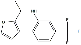 N-[1-(furan-2-yl)ethyl]-3-(trifluoromethyl)aniline Struktur