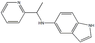 N-[1-(pyridin-2-yl)ethyl]-1H-indol-5-amine Struktur