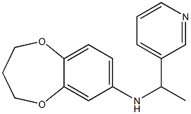 N-[1-(pyridin-3-yl)ethyl]-3,4-dihydro-2H-1,5-benzodioxepin-7-amine Struktur