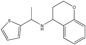 N-[1-(thiophen-2-yl)ethyl]-3,4-dihydro-2H-1-benzopyran-4-amine Struktur