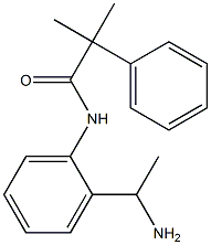 N-[2-(1-aminoethyl)phenyl]-2-methyl-2-phenylpropanamide Struktur