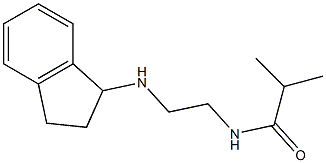 N-[2-(2,3-dihydro-1H-inden-1-ylamino)ethyl]-2-methylpropanamide Struktur