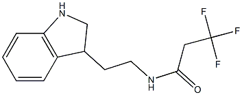 N-[2-(2,3-dihydro-1H-indol-3-yl)ethyl]-3,3,3-trifluoropropanamide Struktur