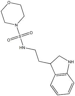 N-[2-(2,3-dihydro-1H-indol-3-yl)ethyl]morpholine-4-sulfonamide Struktur