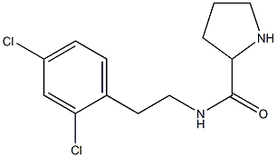 N-[2-(2,4-dichlorophenyl)ethyl]pyrrolidine-2-carboxamide Struktur