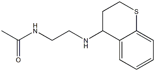 N-[2-(3,4-dihydro-2H-1-benzothiopyran-4-ylamino)ethyl]acetamide Struktur