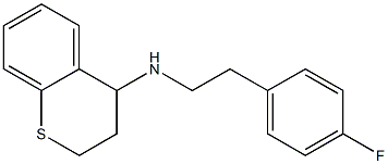 N-[2-(4-fluorophenyl)ethyl]-3,4-dihydro-2H-1-benzothiopyran-4-amine Struktur