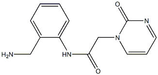 N-[2-(aminomethyl)phenyl]-2-(2-oxopyrimidin-1(2H)-yl)acetamide Struktur