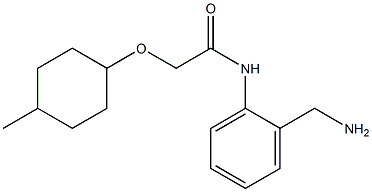 N-[2-(aminomethyl)phenyl]-2-[(4-methylcyclohexyl)oxy]acetamide Struktur