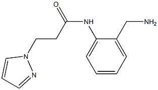 N-[2-(aminomethyl)phenyl]-3-(1H-pyrazol-1-yl)propanamide Struktur